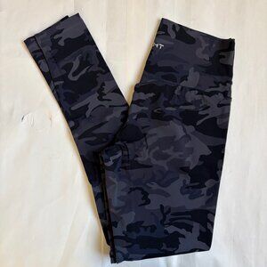 ECHT Leggings (Black / Grey Camo Print) - Size Medium